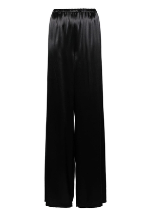 Ferragamo wide-leg satin trousers - Black