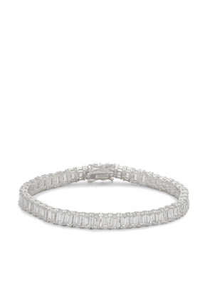 Kenneth Jay Lane pavé crystal-embellished bracelet - Silver