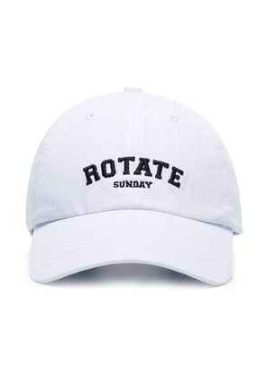 ROTATE embroidered logo baseball cap - White