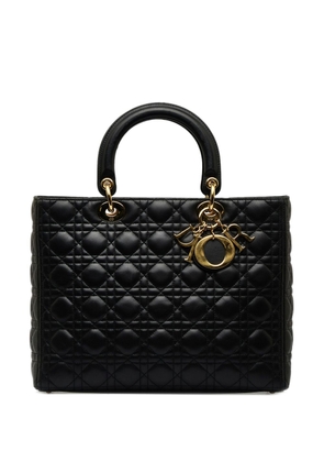 Christian Dior 2000 pre-owned large Cannage Lady Dior handbag - Black