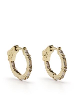 Kenneth Jay Lane crystal-embellished hoop earrings - Gold