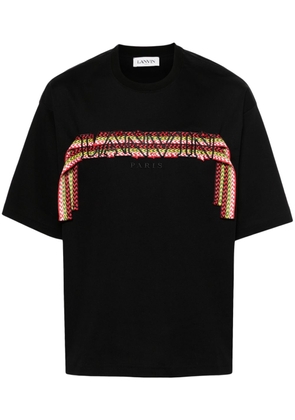 Lanvin curb lace tape T-shirt - Black