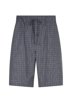 Hanro Cotton Check Pyjama Shorts