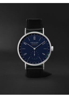 NOMOS Glashütte - Tangente Neomatik 41 Automatic 41mm Stainless Steel and Cordovan Leather Watch, Ref. No. 182 - Men - Blue