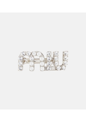 Miu Miu Logo embellished hair clip