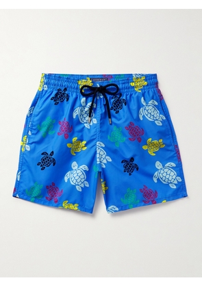 Vilebrequin - Moorea Straight-Leg Mid-Length Printed ECONYL® Swim Shorts - Men - Blue - S