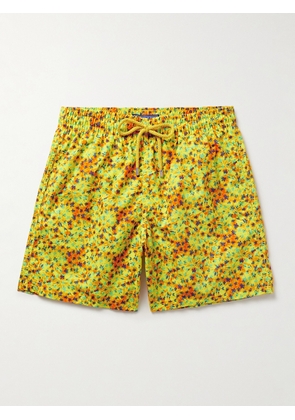 Vilebrequin - Moorea Straight-Leg Mid-Length Printed ECONYL® Swim Shorts - Men - Yellow - S