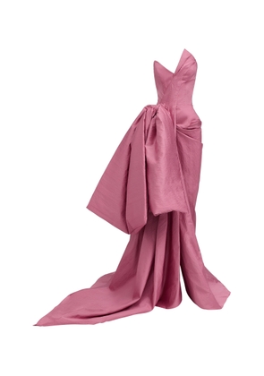 Maticevski - Valour Bow Cotton-Blend Gown - Light Pink - AU 12 - Moda Operandi