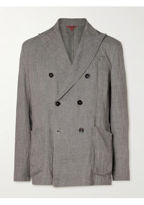 Barena - Double-Breasted Unstructured Woven Suit Jacket - Men - Gray - IT 44