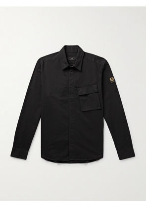 Belstaff - Scale Garment-Dyed Cotton-Twill Shirt - Men - Black - S