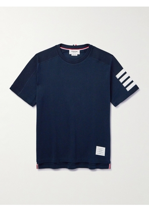 Thom Browne - Striped Cotton-Jersey T-Shirt - Men - Blue - 0