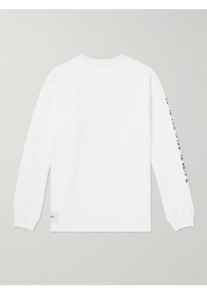 WTAPS - Logo-Appliquéd Printed Cotton-Jersey T-Shirt - Men - White - S