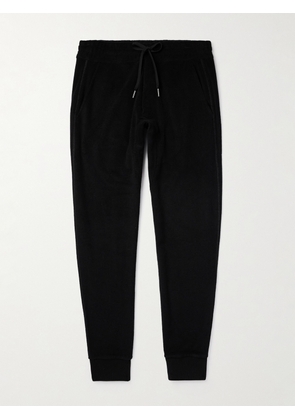 TOM FORD - Tapered Cotton-Terry Sweatpants - Men - Black - IT 44