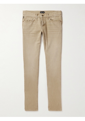 TOM FORD - Slim-Fit Straight-Leg Jeans - Men - Neutrals - UK/US 30