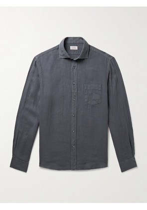 Hartford - Paul Pat Linen Shirt - Men - Gray - S