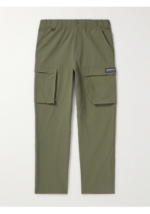 adidas Originals - Rossendale Tapered Appliquéd Stretch Recycled-Shell Cargo Trousers - Men - Green - IT 46