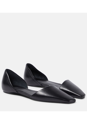 Toteme The Asymmetric D'Orsay leather flats