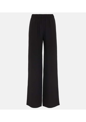 Valentino Mid-rise silk wide-leg pants