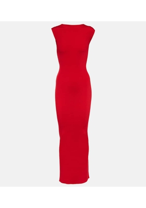 Givenchy Open-back ribbed-knit gown