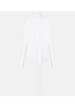 Peter Do Cotton-blend wrap blouse