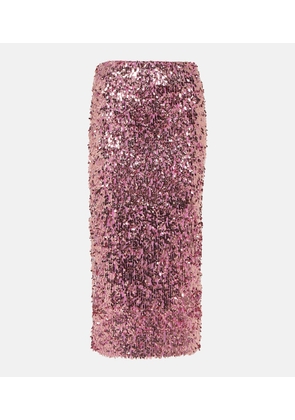 Rotate Sequined pencil skirt