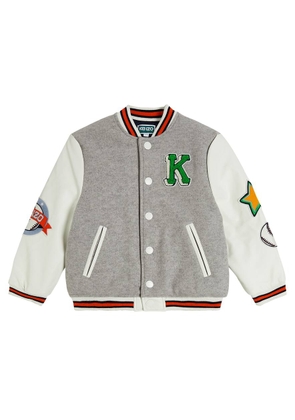 Kenzo Kids Appliqué varsity jacket