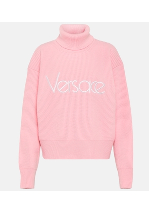 Versace Logo turtleneck sweater