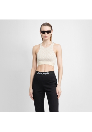 PALM ANGELS WOMAN OFF-WHITE TOPS