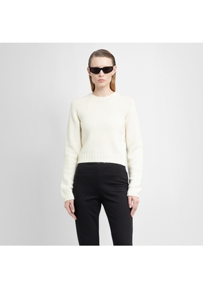 PALM ANGELS WOMAN OFF-WHITE KNITWEAR