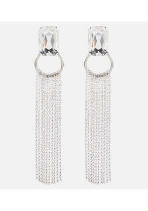 Alessandra Rich Crystal-embellished drop earrings