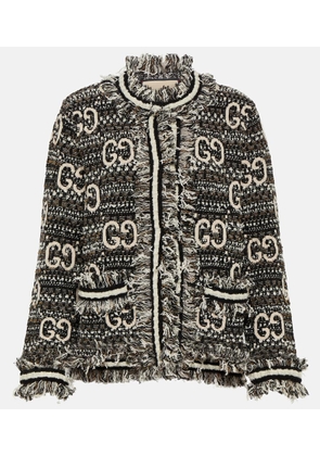 Gucci GG bouclé and lamé jacket