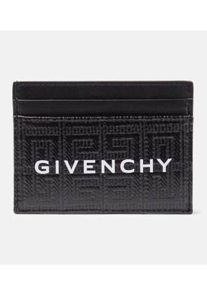 Givenchy 4G leather and canvas card holder