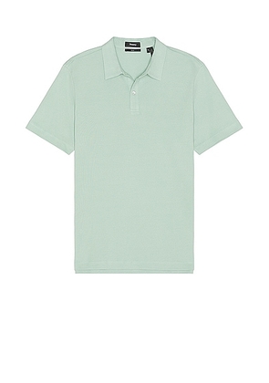Theory Precise Function Pique Polo in Blue Surf - Sage. Size S (also in ).