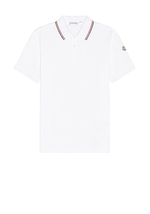 Moncler Polo in Whtie - White. Size S (also in XL/1X).