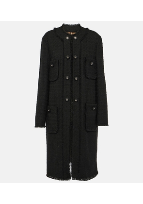 Dolce&Gabbana Fringed wool-blend tweed coat