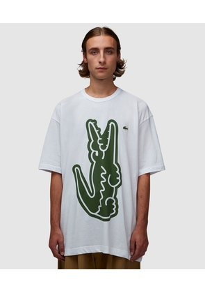 X Lacoste vertical croc t-shirt