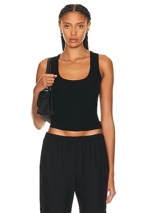Matteau Ribbed Tank Top in Black - Black. Size 3 (also in 2, 4, 5).
