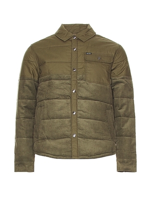 Brixton Cass Jacket in Army. Size M, XL/1X.