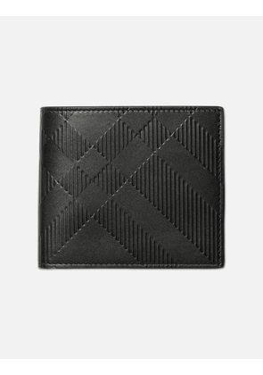 Embossed Check Bifold Wallet