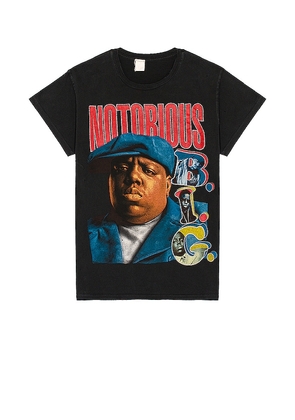 Madeworn Notorious BIG T-Shirt in Black. Size S.
