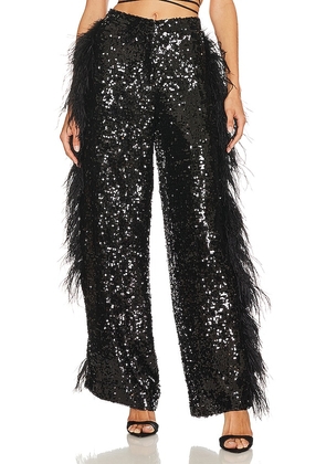 Lapointe Sequin Trouser in Black. Size 4, 8.