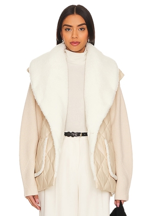 SIMKHAI Astra Puffer Jacket in Blush. Size L, M, S.