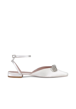 Lovers and Friends Marja Flat in White. Size 10, 6, 6.5, 7.5, 8.5, 9.5.