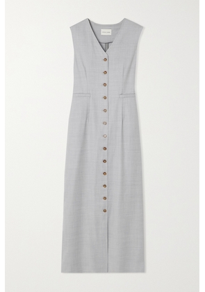 LOULOU STUDIO - Idika Wool Midi Dress - Gray - x small,small,medium,large,x large
