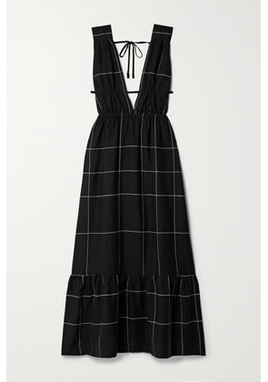 lemlem - + Net Sustain Lelisa Checked Cotton-blend Maxi Dress - Black - x small,small,medium,large