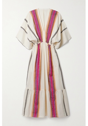 lemlem - + Net Sustain Leila Striped Cotton-blend Maxi Dress - Multi - x small,small,medium,large