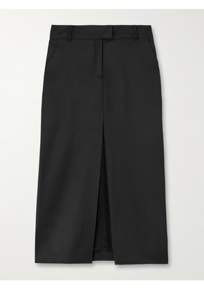 Johanna Ortiz - + Net Sustain Defensa Noble Wool-twill Midi Skirt - Black - US0,US2,US4,US6,US8