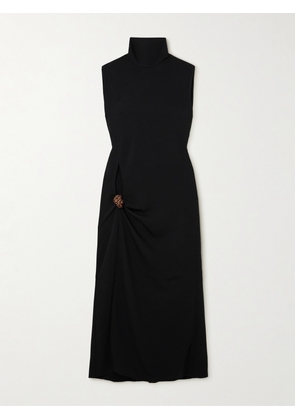 Johanna Ortiz - + Net Sustain Feminine Forces Cutout Crepe Midi Dress - Black - US0,US2,US4,US6,US8,US10,US12