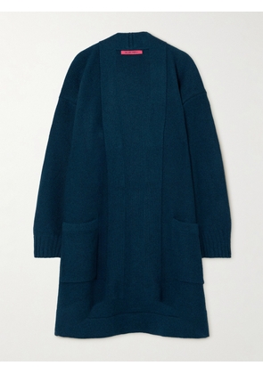 The Elder Statesman - Belted Oversized Cashmere Cardigan - Blue - x small,small,medium,large
