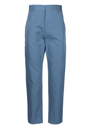 Paul Smith cotton-linen blend tapered trousers - Blue